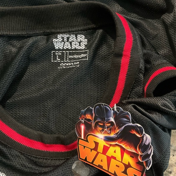 WeLoveFine X Star Wars Dark Side Imperials Darth Vader Mesh Basketball Jersey Lg - Picture 4 of 4